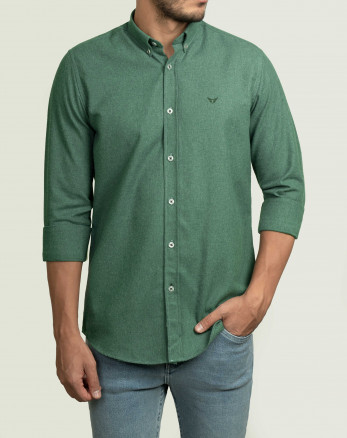 پیراهن پشمی مردانه سبز 20252144