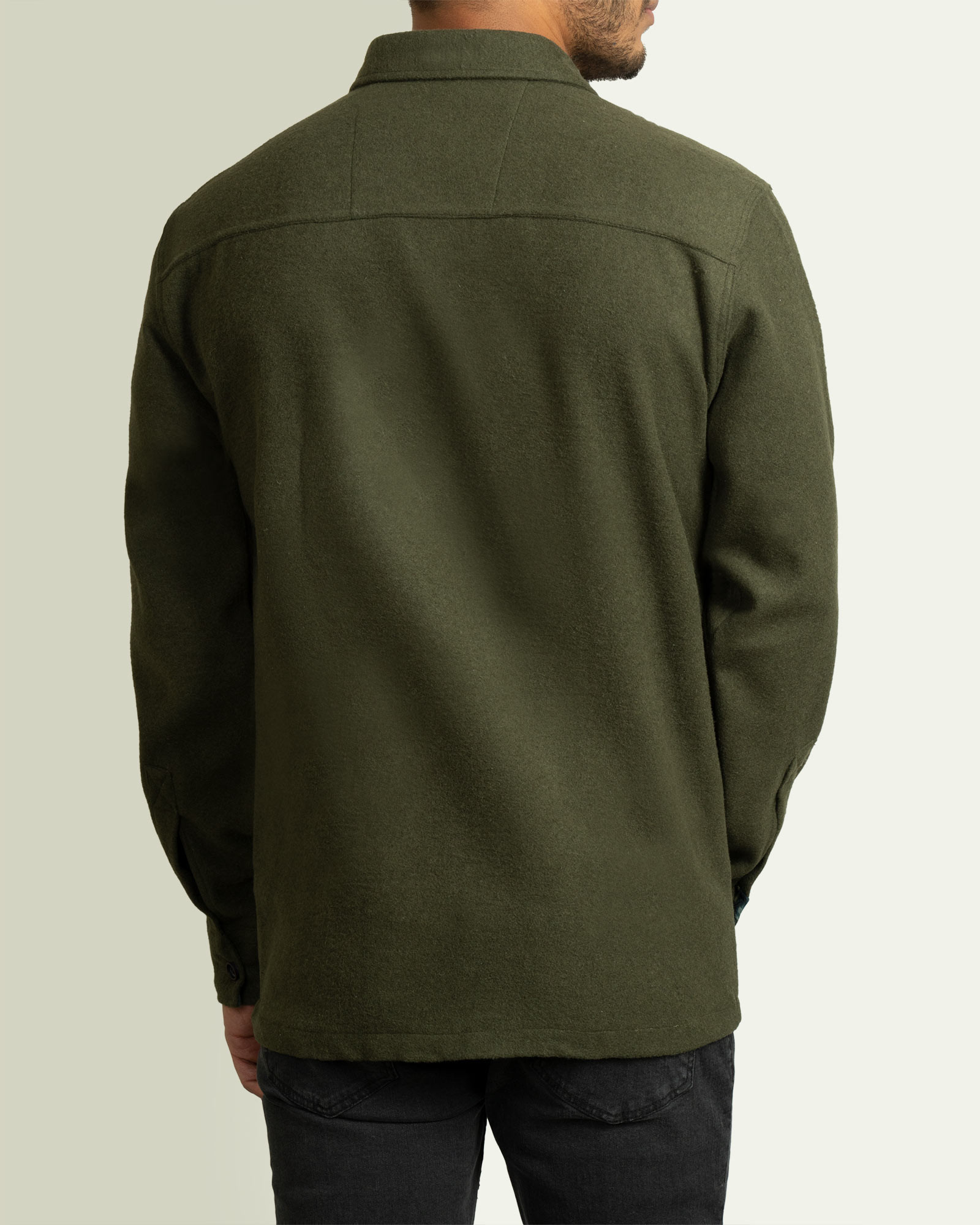 پیراهن کتی مردانه آستین بلند سبز 21252207