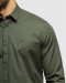 پیراهن مردانه آستین بلند رسمی ساده سبز 21421251
