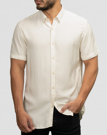 پیراهن آستین کوتاه سفید 22122248