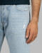 شلوار جین زاپ دار بوت کات مردانه آبی روشن 22224567