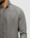 پیراهن مردانه آستین بلند جین ساده خاکستری روشن 21474148
