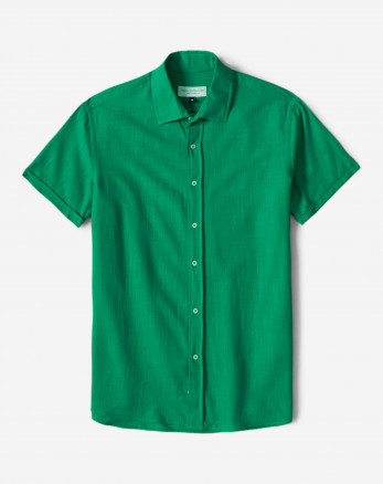 پیراهن آستین کوتاه سبز 22122261