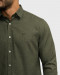 پیراهن نیمه ضخیم مردانه آستین بلند سبز 22268121