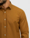 پیراهن نیمه ضخیم مردانه آستین بلند آجری 22268121