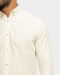 پیراهن آستین بلند ساده شیری 22321273