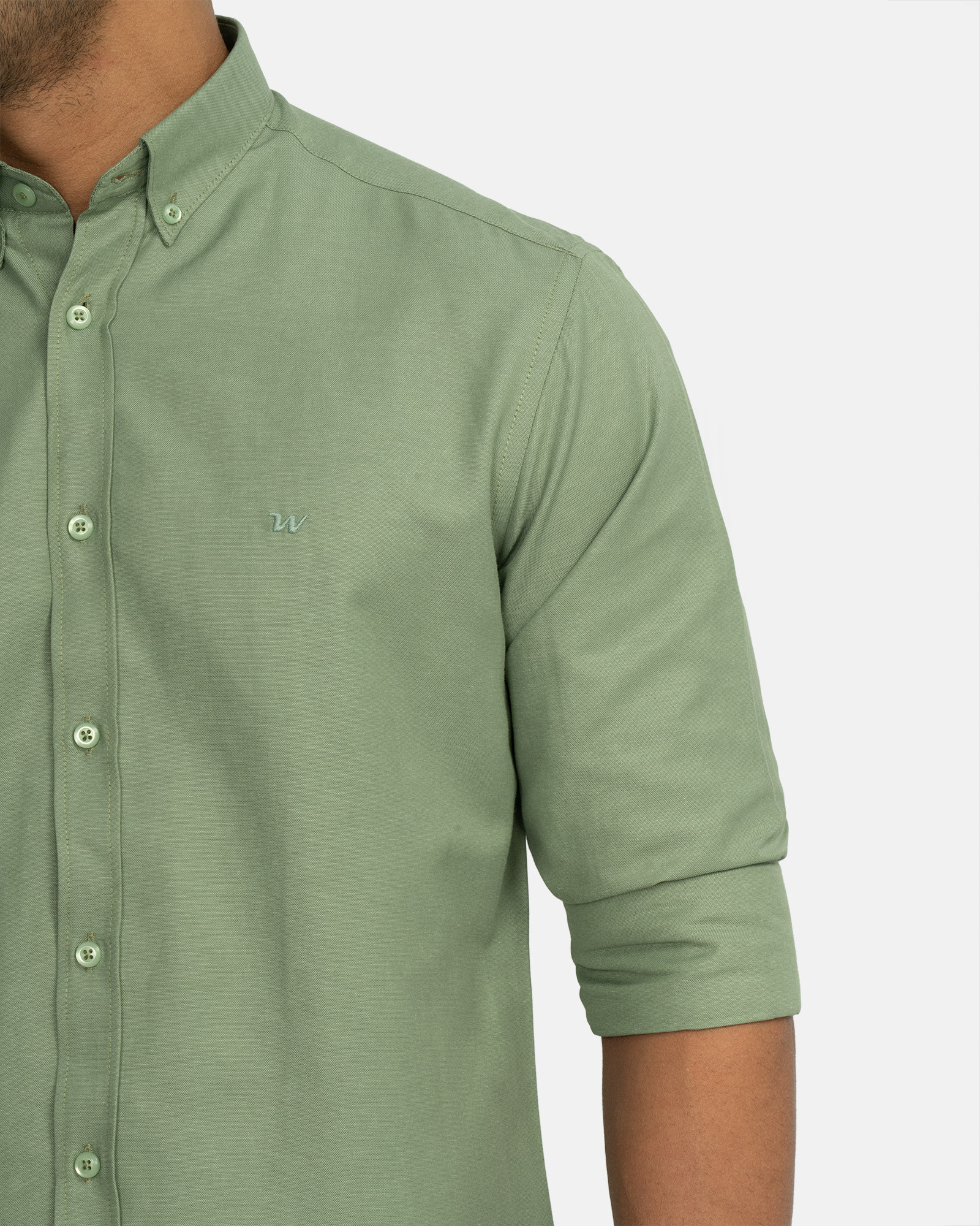 پیراهن آستین بلند سبز سدری 22321274