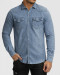 پیراهن مردانه آستین بلند جین ساده 22474152
