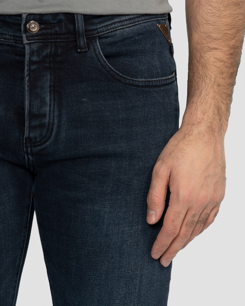 خرید و قیمت شلوار جین ساده اسکینی مردانه سرمه ای 22310243