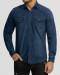 پیراهن مردانه آستین بلند جین ساده سرمه ای 22474149