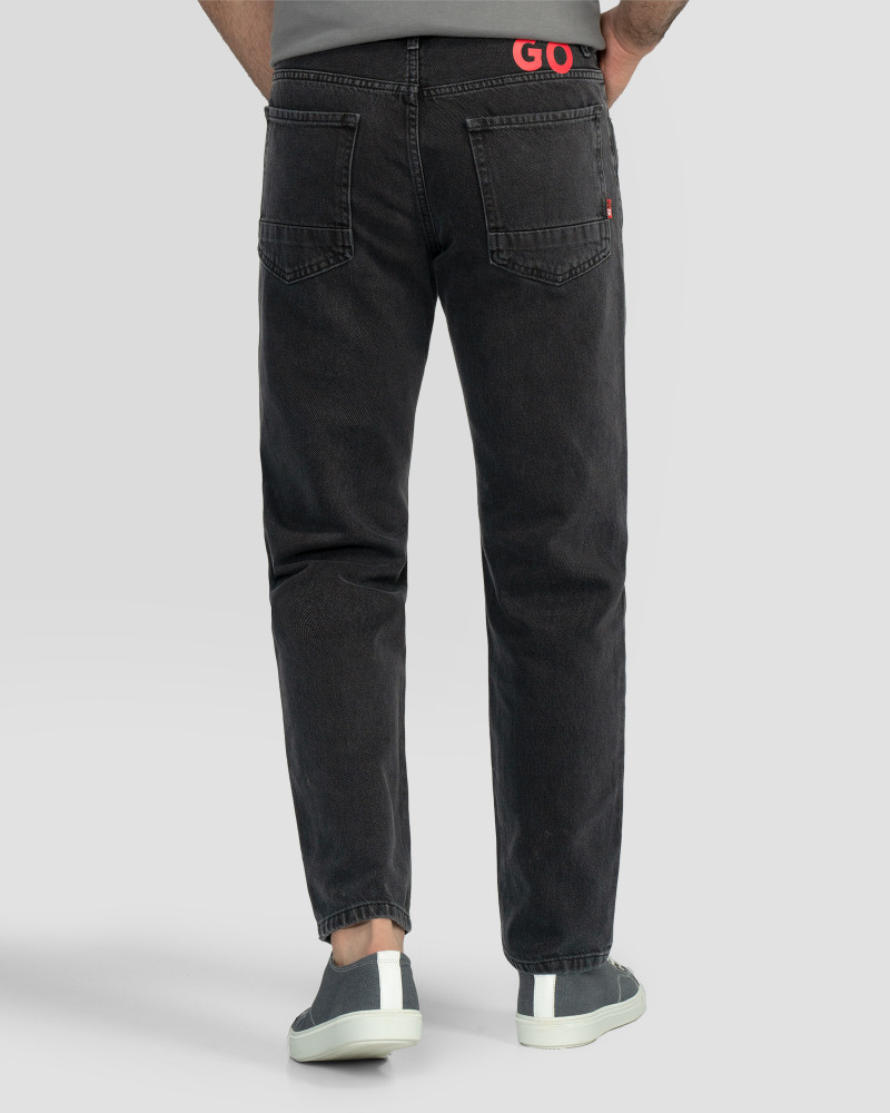 خرید و قیمت شلوار جین ساده رگولار مردانه ذغالی 22312167