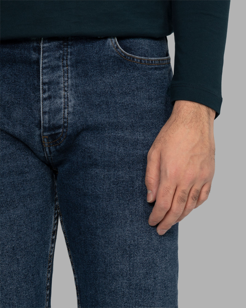 خرید شلوار جین جذب ساده مردانه آبی 22311304