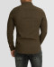 پیراهن مردانه آستین بلند جین ساده قهوه ای 22474157