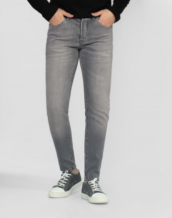خرید و قیمت شلوار جین ساده اسکینی مردانه خاکستری روشن 22310252