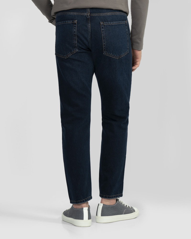 خرید و قیمت شلوار جین زاپ دار استریت مردانه سرمه ای 22424616