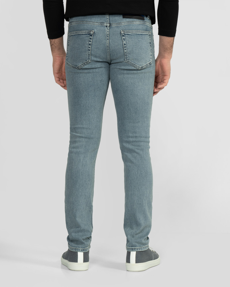 خرید شلوار جین جذب ساده مردانه آبی روشن  22411332