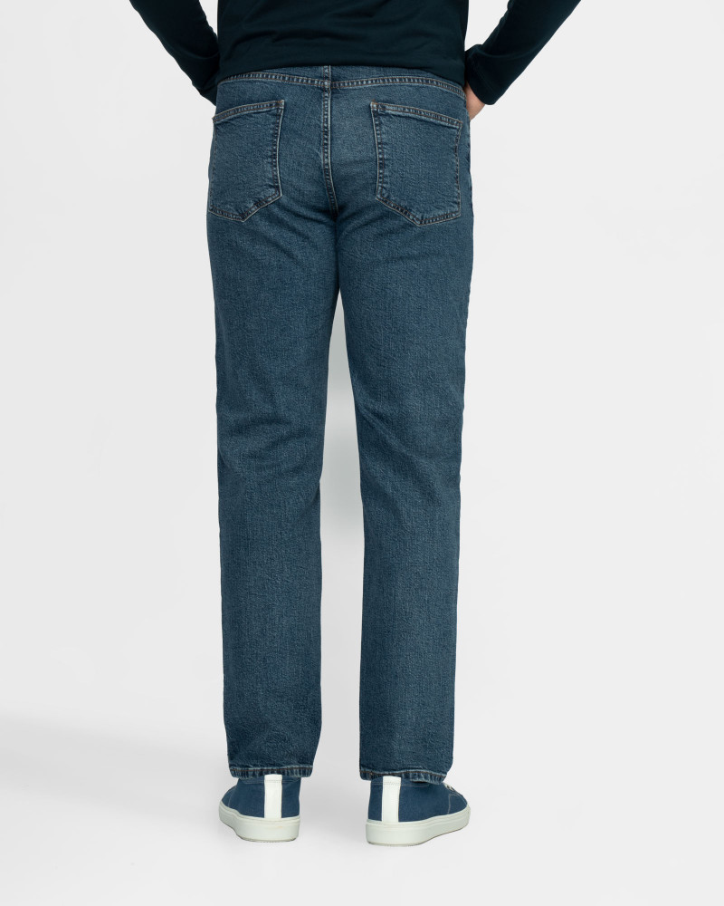 خرید و قیمت شلوار جین ساده اسلیم مردانه آبی 22311305