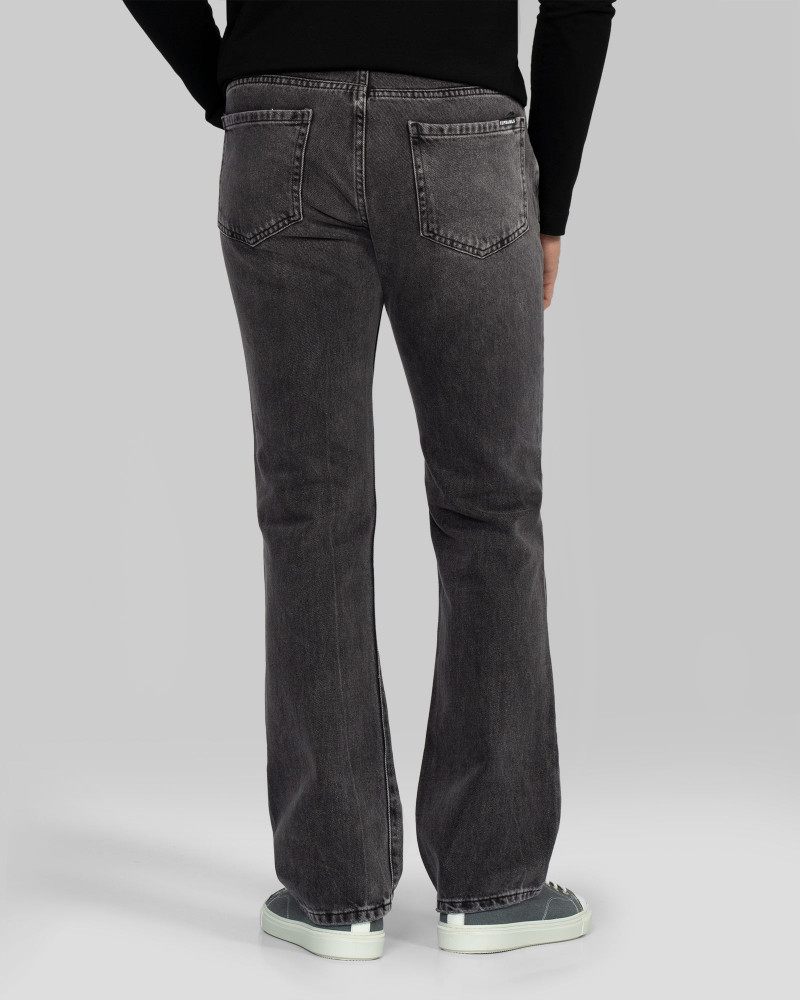 خرید و قیمت شلوار جین زاپ دار بوت کات مردانه ذغالی 22324612