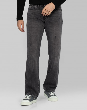 خرید و قیمت شلوار جین زاپ دار بوت کات مردانه ذغالی 22324612