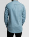پیراهن مردانه آستین بلند جین ساده آبی روشن 22474161