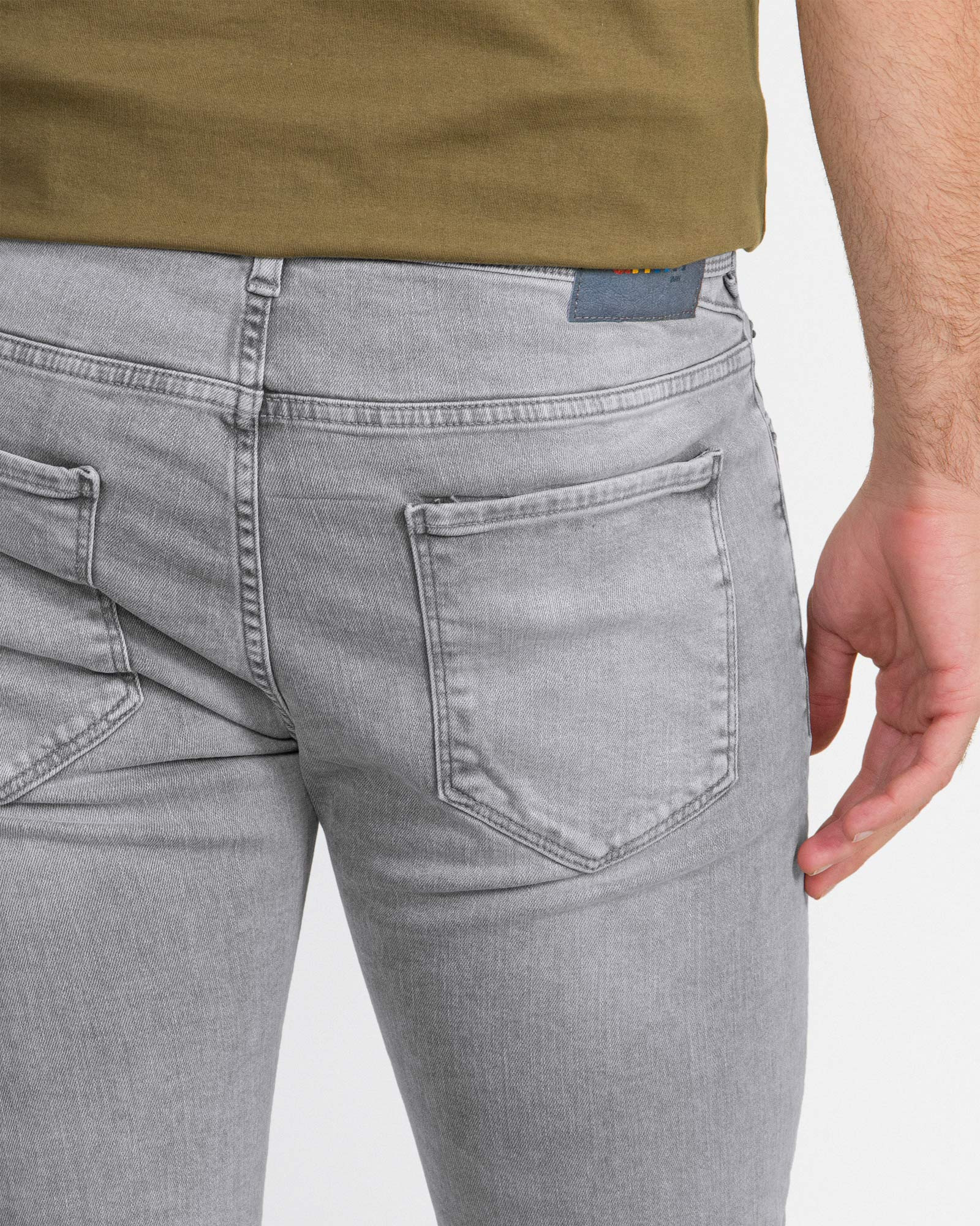 شلوار جین اسلیم جذب خاکستری 19224445