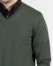 پلیور یقه هفت ساده  	سبز تیره 18372101