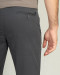 شلوار کتان ساده مردانه جذب خاکستری تیره 20315117