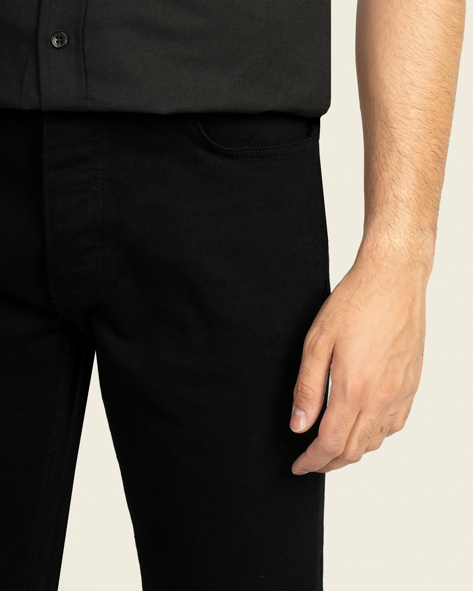 شلوار جین اسلیم مردانه شیک  مشکی 21111179