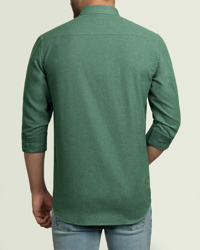 پیراهن پشمی مردانه سبز 20252144