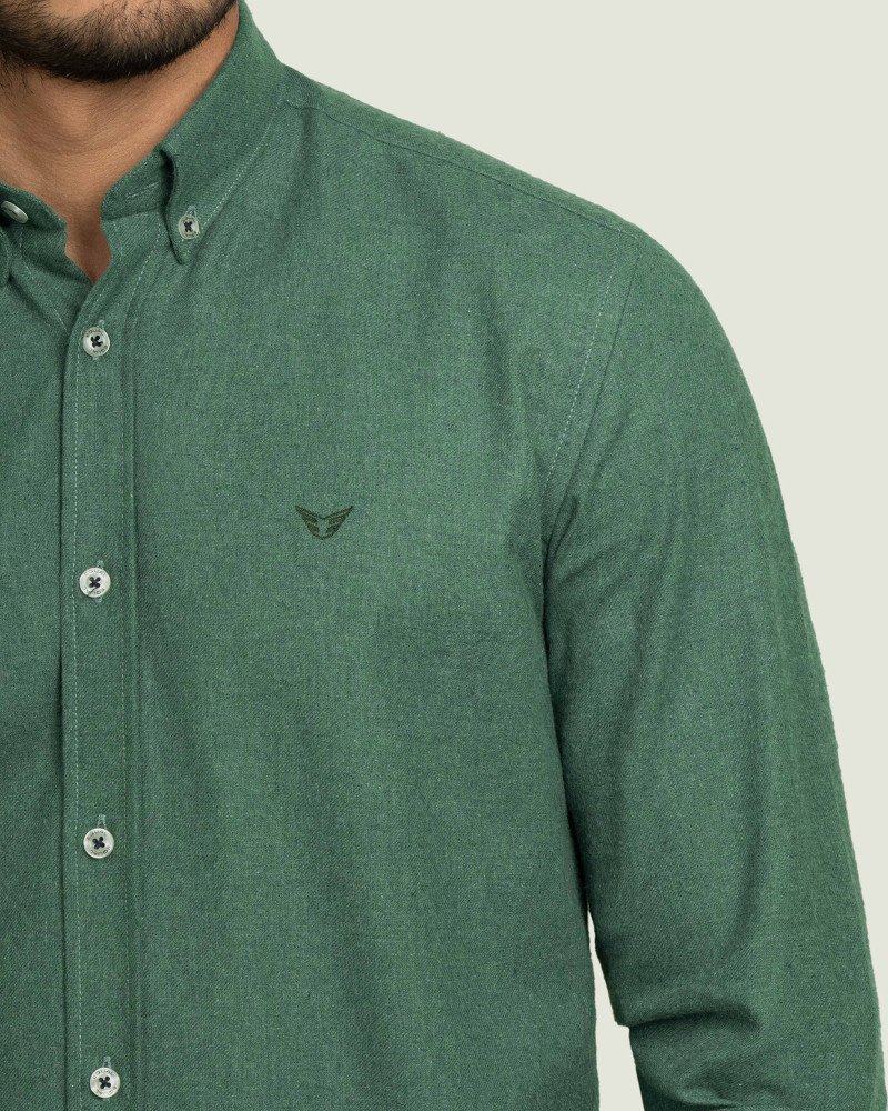 پیراهن پشمی مردانه سبز 20252144