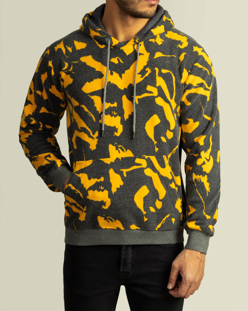 هودی مردانه زرد 21371160