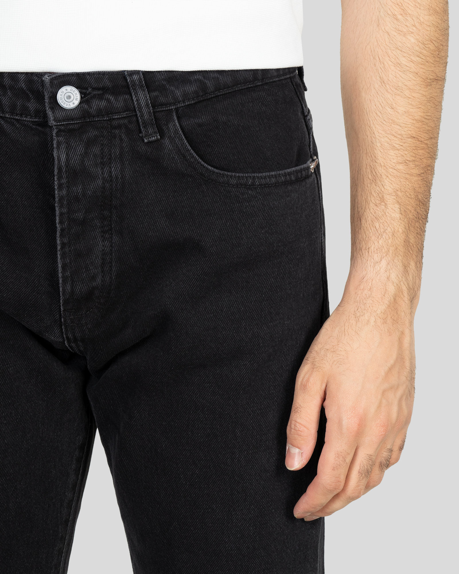 شلوار جین ساده استریت استایل مردانه دودی 21424555