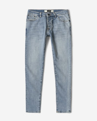 شلوار جین ساده جذب کشی مردانه آبی روشن 21311215