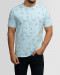 تیشرت مردانه طرحدار آستین کوتاه یقه گرد  آبی 22196372