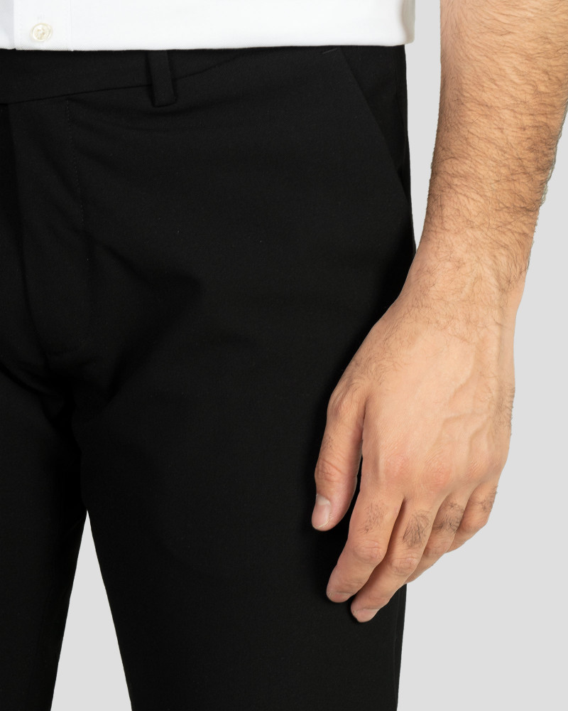 شلوار پارچه ای ساده مردانه مشکی 22261110