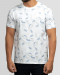 تیشرت مردانه طرحدار آستین کوتاه یقه گردسفید  22196372