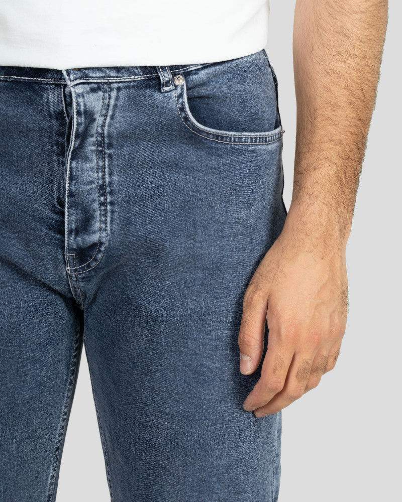 شلوار جین ساده استریت مردانه آبی 22224583