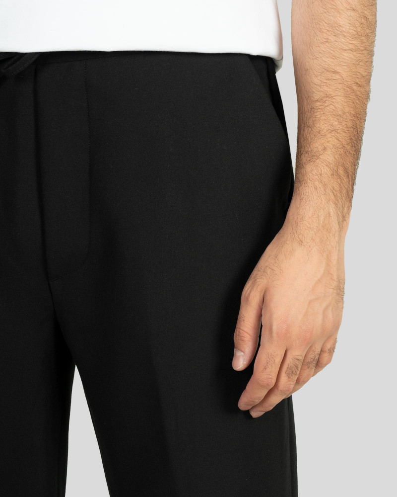 شلوار پارچه ای ساده مردانه مشکی 22262104