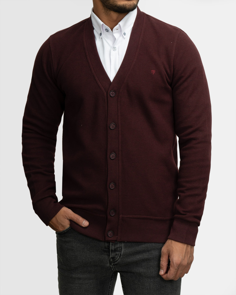 ژاکت سلانیک زرشکی 22256136