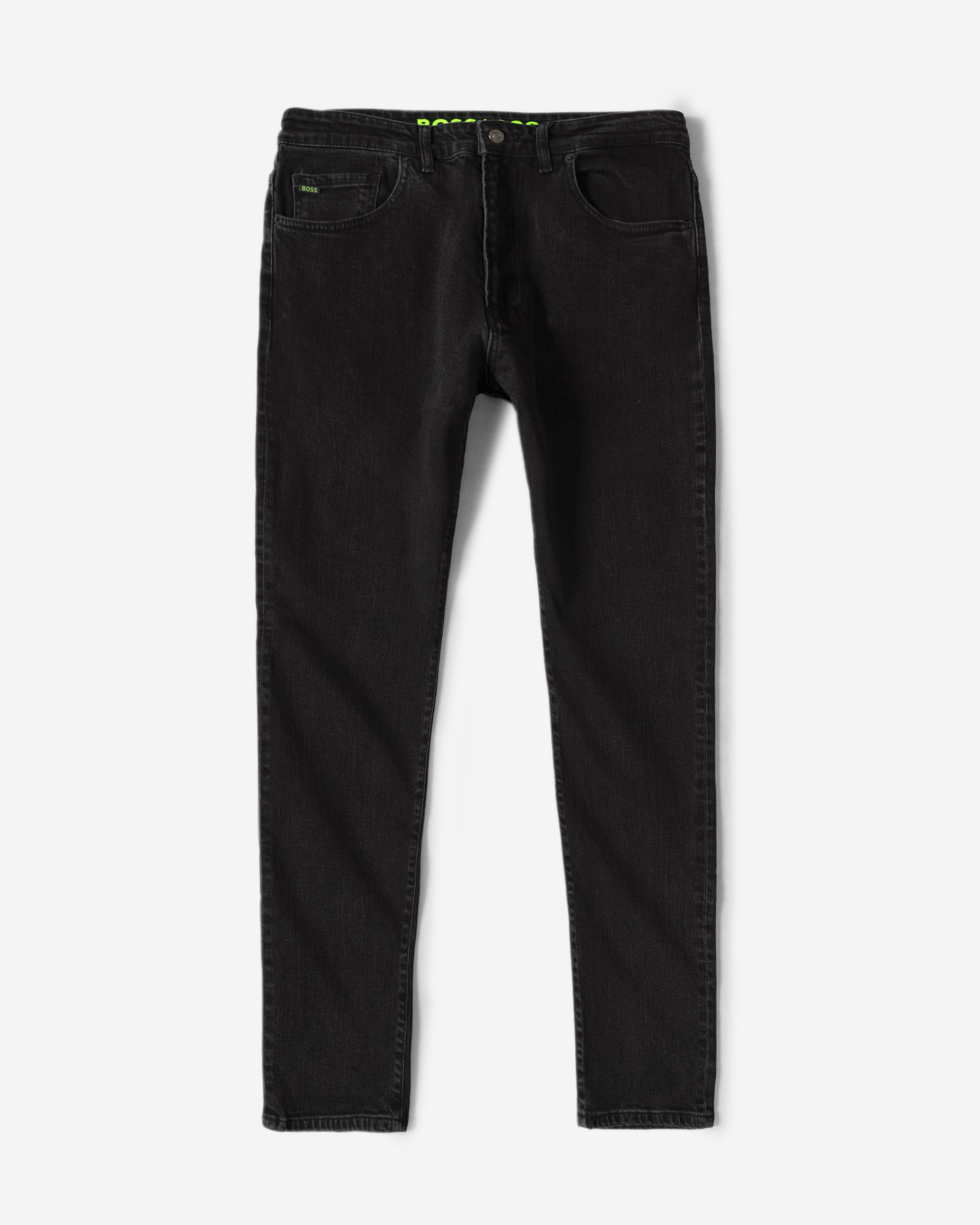 شلوار جین ساده رگولار مردانه ذغالی 22212153