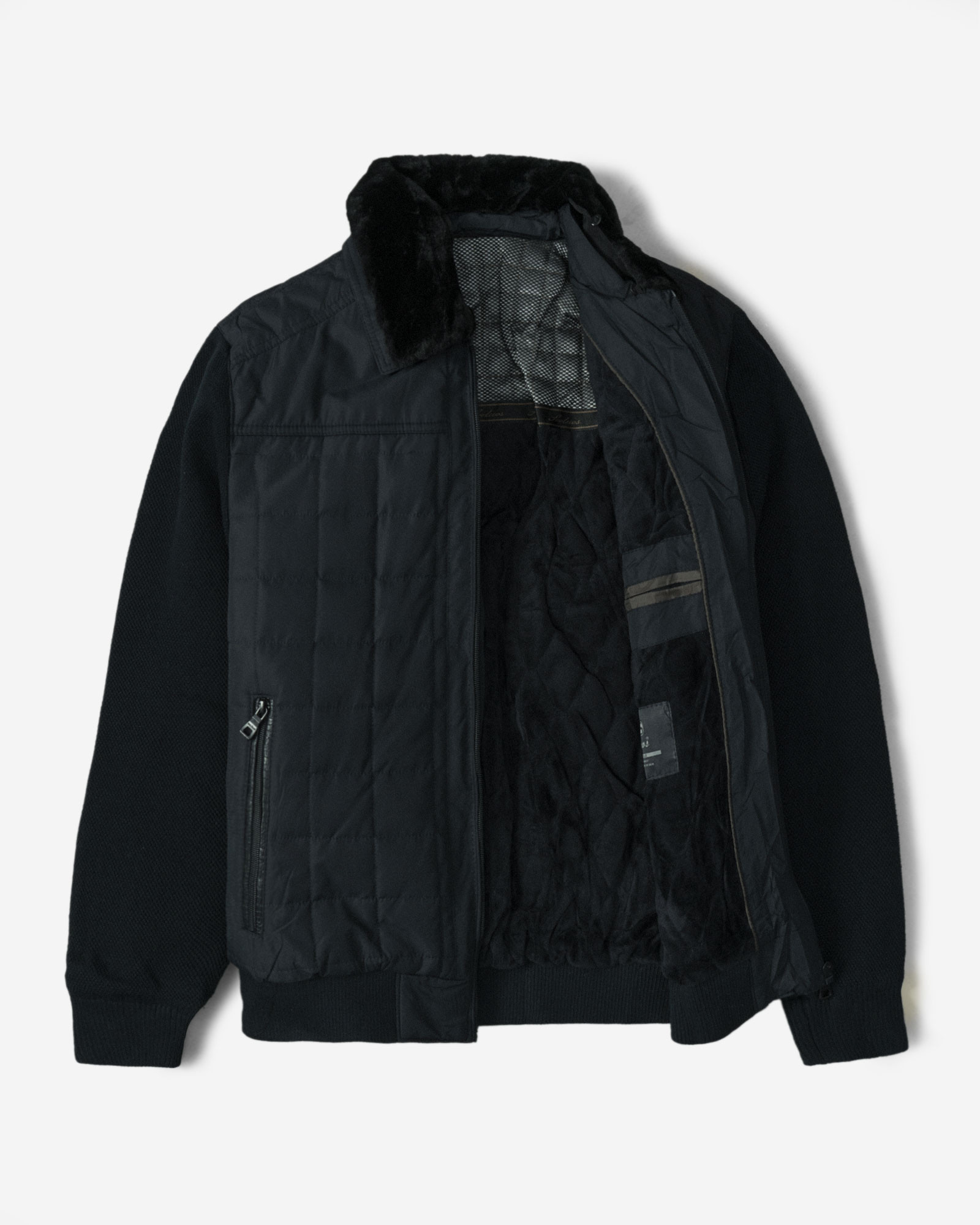 کاپشن ساده مردانه سرمه ای 22316295