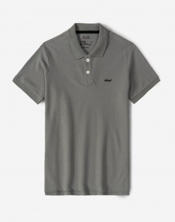 پولوشرت آستین کوتاه مردانه خاکستری تیره  21493121