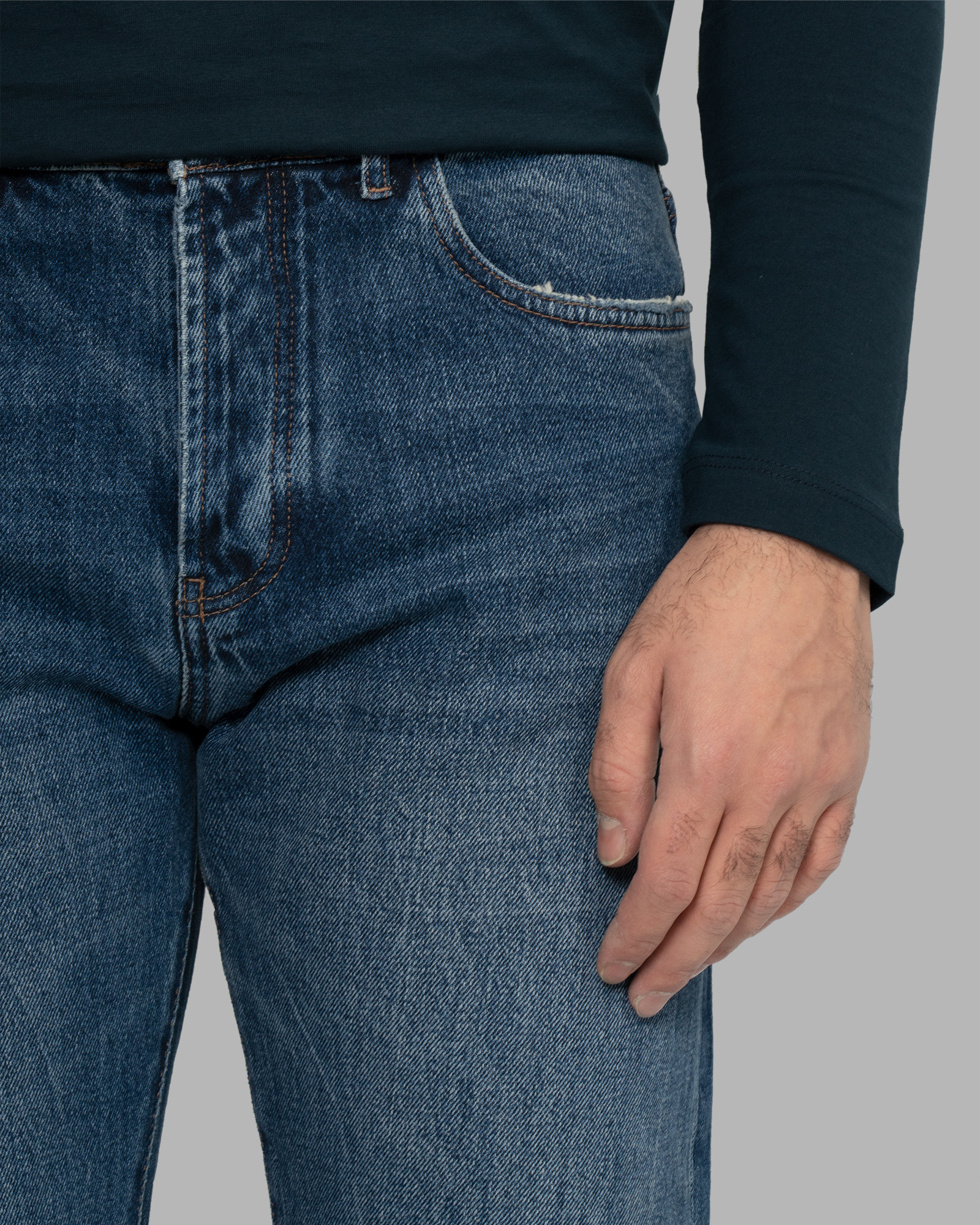 شلوار جین ساده رگولار مردانه 22312160
