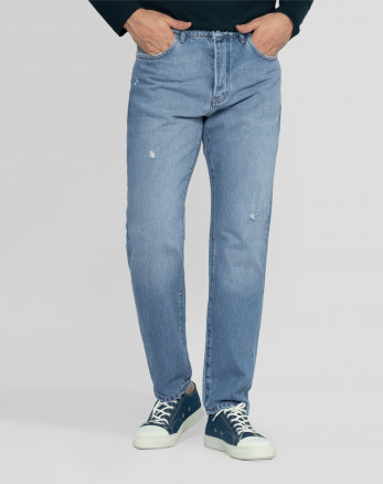 خرید و قیمت شلوار جین ساده رگولار مردانه آبی روشن 22312163