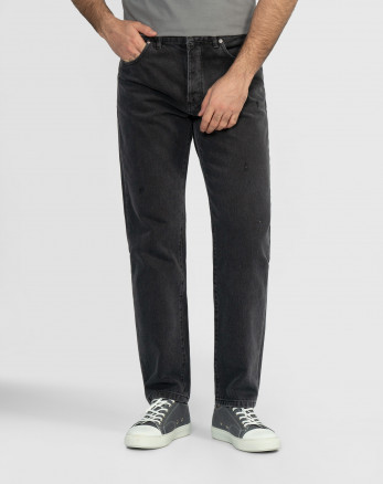 خرید و قیمت شلوار جین ساده رگولار مردانه ذغالی 22312167