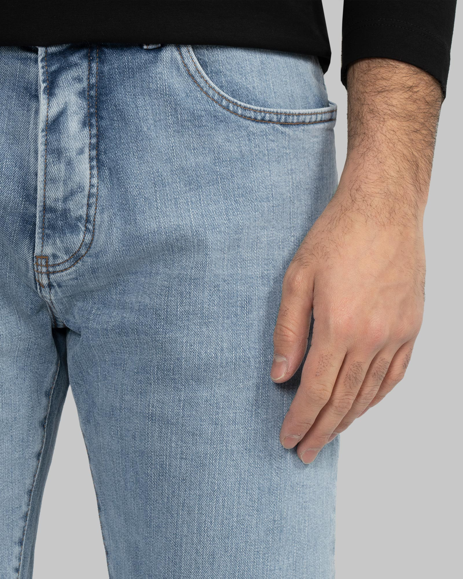 خرید و قیمت شلوار جین ساده اسلیم مردانه آبی روشن 22411331