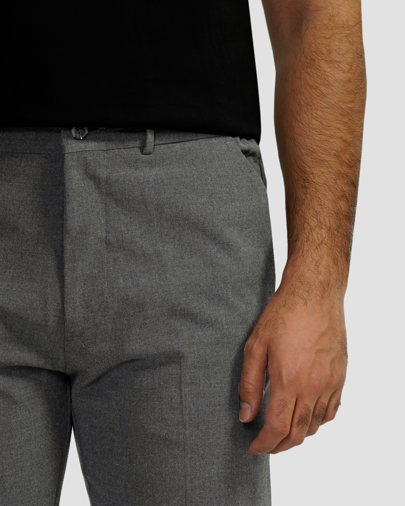 خرید و قیمت شلوار پارچه ای کمر کش مردانه خاکستری 23261113
