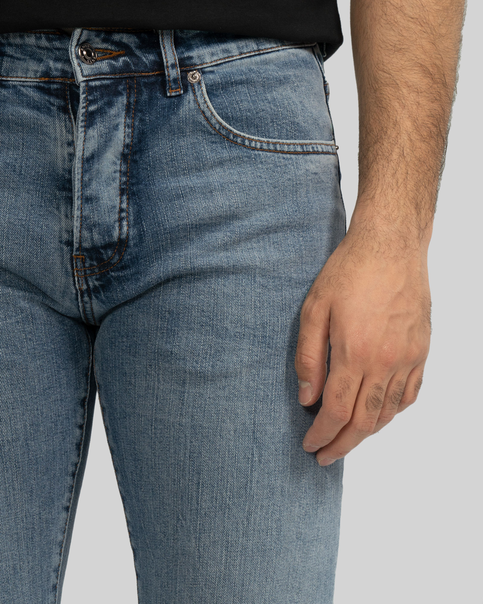 خرید و قیمت شلوار جین ساده اسلیم مردانه آبی 22411331