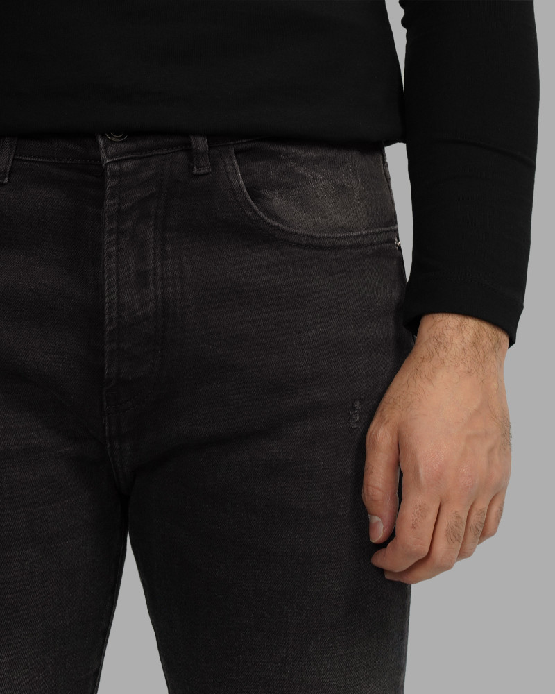 خرید و قیمت شلوار جین کامفورت (comfort) زاپ دار مردانه مشکی23311387