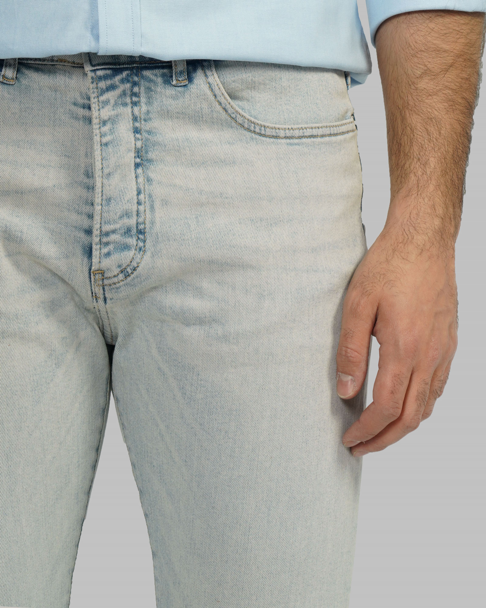 خرید و قیمت شلوار جین کامفورت (comfort) ساده مردانه آبی روشن 23311386